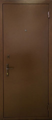 Дверь бронзовый порошковый окрас + винилискожа-04