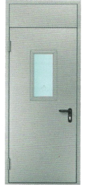 Дверь одностворчатая остекленная с верхней вставкой